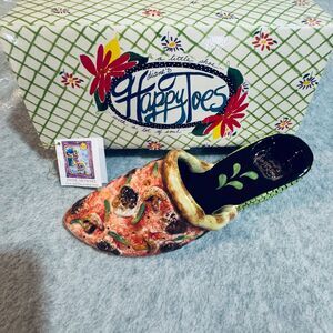 Happy Toes Pizza Wedge Candle Holder Shoe Artware Quirky Kitsch Grandma Y2K VTG